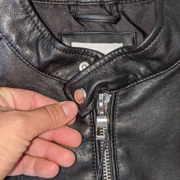 Zara Large leather jacket - Picture 9 of 9